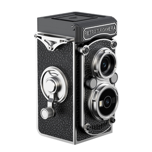 Nouveauté Appareil photo rétro miniature HD 1080P Joystick manuel Appareil photo reflex compact à double objectif avec filtre à clapet rabattable Batterie 1000mAh - Product Image 4