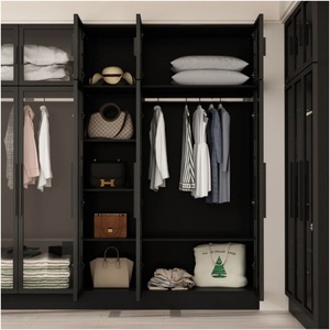 <span class=keywords><strong>Armadio</strong></span> Guardaroba Personalizzato con Porta Scorrevole in Vetro, Resistente, per Camera da Letto e Ufficio - Product Image 2