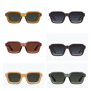 2023 üstün marka toptan Trendy UV 400 polarize özel logo güneş gözlüğü PC çerçeve tasarımcı güneş gözlüğü erkekler kadınlar için