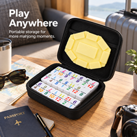 Boîte de rangement portable antichoc en EVA rigide, étanche avec poche en filet pour les jeux de cartes et le rangement de petits gadgets de voyage