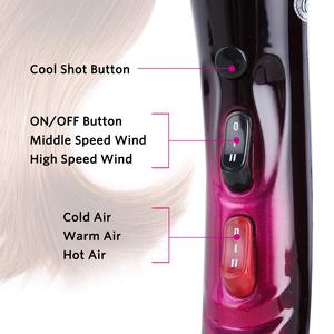 Kit de Secador y Plancha de Pelo Iónico 5 en 1 al por Mayor con Motor AC de 1800W para Uso en Coche y Exterior - Product Image 4