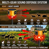 Alarme solaire de sécurité robuste avec sirène 120 dB, lumière stroboscopique et détecteur de mouvement à 360 degrés pour la protection des fermes, vergers et propriétés rurales
