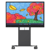 Nueva Pantalla Plana Interactiva de 75 Pulgadas, Pizarra Inteligente con Interfaz USB y Serial para Conferencias de Oficina