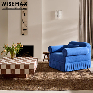 WISEMAX MUEBLES Diseño moderno hotel <span class=keywords><strong>sala</strong></span> de espera sillas <span class=keywords><strong>sala</strong></span> de estar ocio sofá silla tela sofá de un solo asiento para el Hogar Villa - Product Image 5