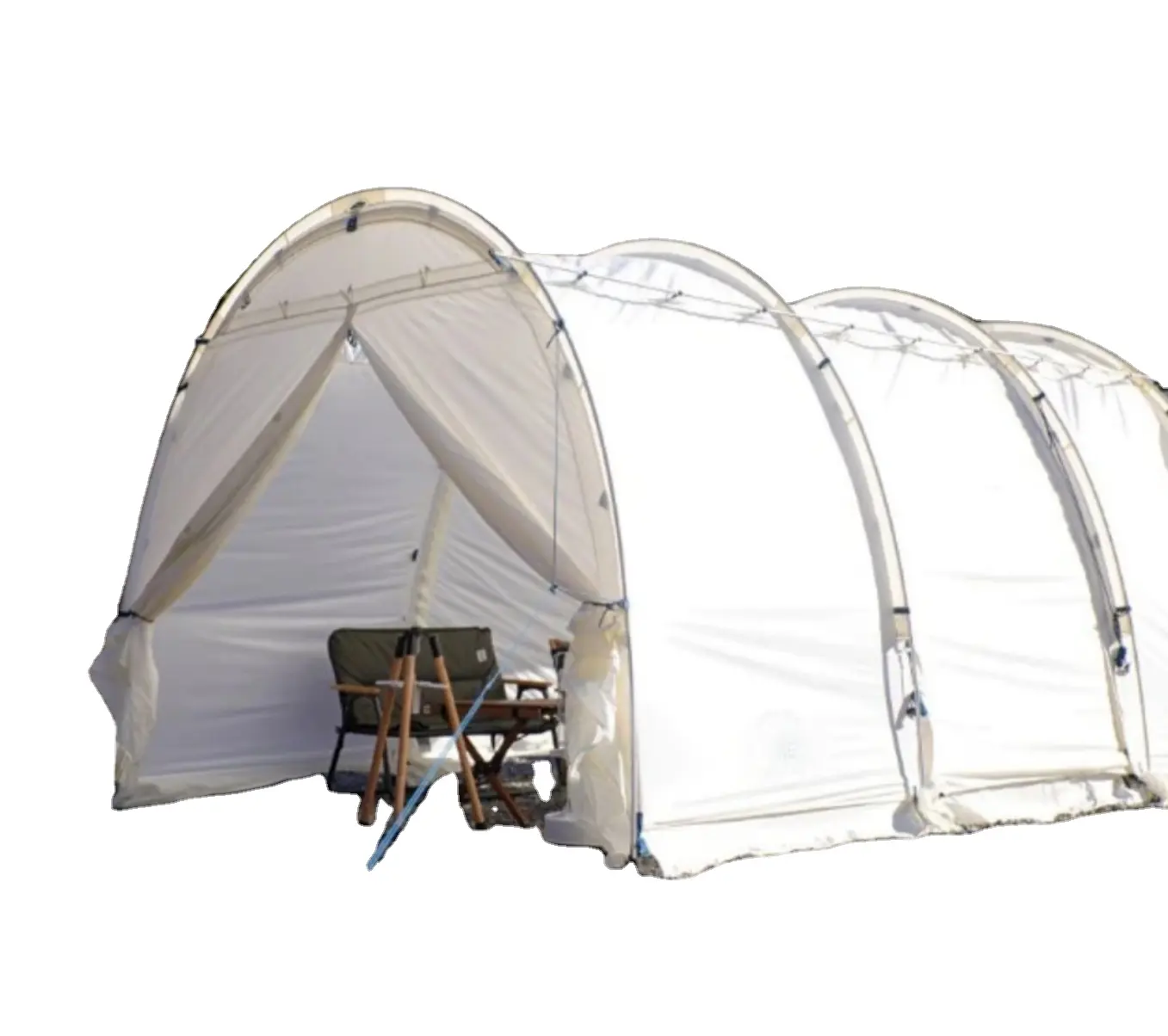 Tente grand tube de taille personnalisée camping en plein air grande tente tunnel tente de fête en plein air