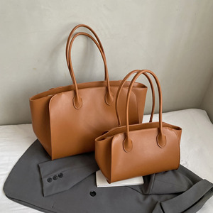 Borsa tote grande in similpelle PU per donna, <span class=keywords><strong>borse</strong></span> retrò a tracolla, borsa a mano da donna alla moda, borsa da lavoro - Product Image 2