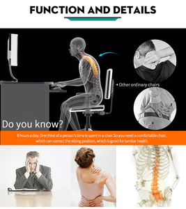 Silla <span class=keywords><strong>de</strong></span> <span class=keywords><strong>Oficina</strong></span> Moderna Usada en Venta con Soporte Lumbar y Diseño Extensible a Bajo Precio - Product Image 3