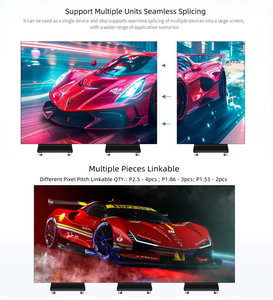 Écran LED intérieur P2.5 étanche IP65 avec protection GOB, bannière LED extérieure, affiche LED pliable à trois volets - Product Image 3