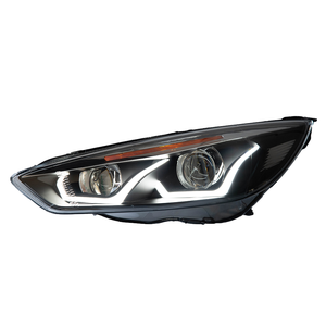 Feux de voiture pour Focus 2015-2018, phares LED 12V, mise à niveau DRL, clignotants dynamiques, ensemble de lentilles bifocales, neuf - Product Image 1