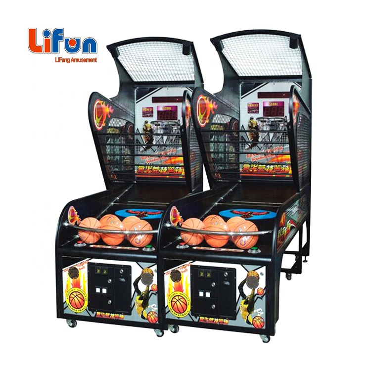Custom Lifang Coin Operated Basketball Game Machine Automatic Basketball Shooting Arcade Amusement Kids and Adults Sports