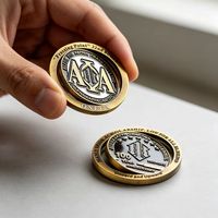 Pièce de défi personnalisée en métal plaqué, à double anneau rotatif, avec logo personnalisé, peinture et gaufrage 3D, thème patriotisme, commémorative
