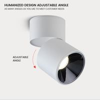 Luminaires et éclairage, luminaire de plafond cylindrique moderne en aluminium pour hôtel, éclairage LED encastré