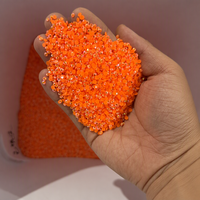 Perles de nail art colorées écologiques à coller, en résine plate, de 2 mm à 6 mm, pour sacs, chaussures et vêtements