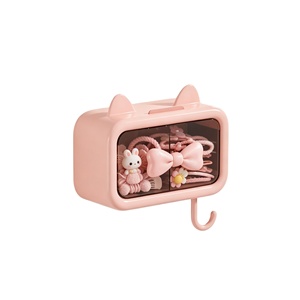<span class=keywords><strong>Caja</strong></span> de Almacenamiento de Plástico <span class=keywords><strong>para</strong></span> Accesorios de Cabello Infantiles con Diseño de Dibujos Animados, Estante de Pared de PP <span class=keywords><strong>para</strong></span> Diademas y Joyas - Product Image 2