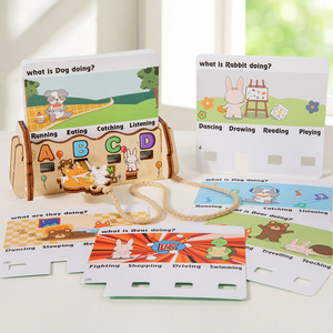 Wooden Educational Sorting <strong>and</strong> Matching Game for Kids Logic &amp; Color <strong>Shape</strong> Cognition <strong>Learning</strong> with Cards for Ages 5 to 7 Years - Product Image 3
