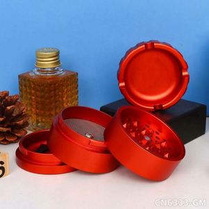 New Design Aluminium <b>Grinder</b> Metal Ashtray 2 In1 <b>Herb</b> <b>Grinder</b> Smoking Tools Storage - Product Image 4