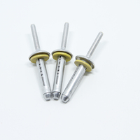 Rivets aveugles en aluminium imperméables à trois plis de 7,7 * 27 avec rondelle en caoutchouc pour bateaux