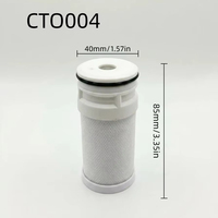 Elemento Filtrante de Carbón para Grifo con Inhibición de Incrustaciones y Eliminación de Cal, con Tapa Final