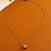 Collier en acier inoxydable et titane rouge à mailles fines KABA Jewelry