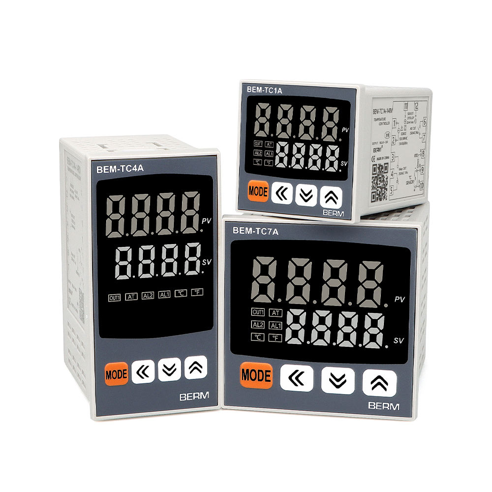 Pengendali temperatur digital presisi tinggi PID, termostat SSR/Relay output dapat diatur