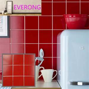 Carreaux de céramique <span class=keywords><strong>gris</strong></span> blanc rouge glacés mat 12x12 Carreaux de porcelaine pour salle de bain Carreaux de mur de style métro - Product Image 2
