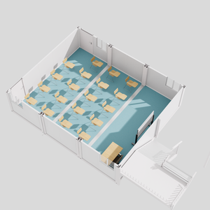 Maison de luxe modulaire pliante préfabriquée de 20 pieds, 30 pieds, 40 pieds Maison en conteneur mobile extensible pour 2 3 chambres à coucher avec cuisine <span class=keywords><strong>et</strong></span> salon - Product Image 5