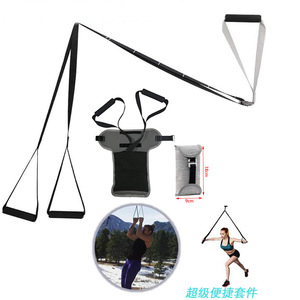 Cinturón de Entrenamiento Portátil para el Hogar, Montado en la Puerta con Correa Ajustable, Hecho de EVA, Dispositivo de Entrenamiento de Bolsillo - Product Image 2