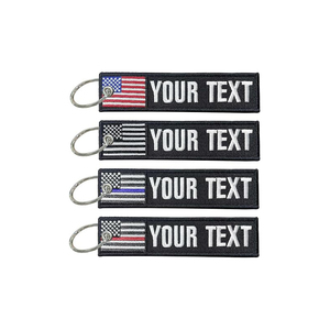 Ricamo Patch portachiavi doppio lato personalizzato portachiavi portachiavi personalizzato <span class=keywords><strong>accessori</strong></span> per zaino, auto, <span class=keywords><strong>moto</strong></span> - Product Image 5