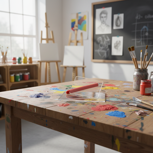 لوح ضغط الطين الأكريليكي عالي الشفافية بأحجام كبيرة وصغيرة على شكل حرف U، أدوات خفيفة الوزن للغاية لتشكيل الطين يدويًا - Product Image 5