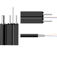 GJYXFCH FTTH Cables de comunicación para interiores y exteriores Cable de conexión de fibra óptica Cable de caída con chaqueta LZSH G657A G652D Tipos