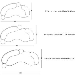 Muebles Disen, Sofá Tateyama Italiano, Sofá Seccional, Sofá de Dos Plazas, Muebles de Sala de Estar de Diseño Moderno y Lujoso con Forma Curva - Product Image 6