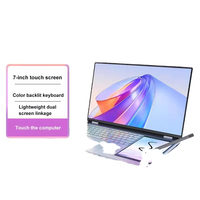 15,6 inch Dual Screen Laptop Intel N150 32GB RAM 2TB SSD 7 inch touchscreen notebook computer