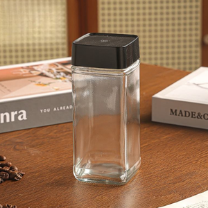 Miễn phí Mẫu cà phê thủy tinh lưu trữ Lọ 200ml 400ml 800ml chân không kín cho hạt cà phê hòa tan - Product Image 5