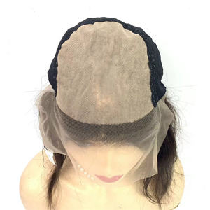 EMEDAダークブラウン生ベトナム髪シルクトップレースフロント女性ウィッグ - Product Image 2