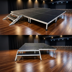 Plataforma de Escenario Modular de Aluminio con Altura Ajustable, Escenario para Conciertos al Aire Libre - Product Image 2