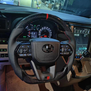 Volante Deportivo <span class=keywords><strong>GR</strong></span> Estilo LC300 con Botones Negros para <span class=keywords><strong>Toyota</strong></span> <span class=keywords><strong>Land</strong></span> <span class=keywords><strong>Cruiser</strong></span> LC200 LC76 LC79 LC70 Prado 2003-2021, Actualización a Estilo <span class=keywords><strong>GR</strong></span> - Product Image 1
