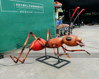 Fourmi avec nid personnalisé Big Bugs Fiberglass Ant Animatronic Insects Park