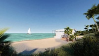 Maison préfabriquée de luxe en bord de mer haut de gamme-Design de construction côtière haut de gamme