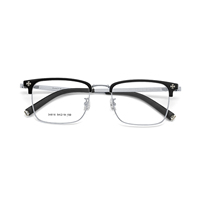 34816 Montures de lunettes VOSS en alliage TR, légères, durables, pour usage quotidien, avec protection antidérapante pour les pieds, style antique, monture décorative, résistantes au vent