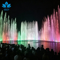 Große Multimedia-Wassershow-Fontäne mit Programmgesteuerter Farbwechsel-LED-Beleuchtung Nachtshow für Stadtprojekte SS304