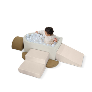 <span class=keywords><strong>Piscine</strong></span> à balles et aire de jeux 2-en-1 en mousse souple <span class=keywords><strong>pour</strong></span> bébés et tout-petits, idéale <span class=keywords><strong>pour</strong></span> l'éveil et l'éducation précoce, à prix abordable - Product Image 1