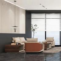 Ensemble de table basse de bureau moderne et luxueuse, table de bureau et table à thé haut de gamme en MDF pour salon, pour l'ameublement de la maison