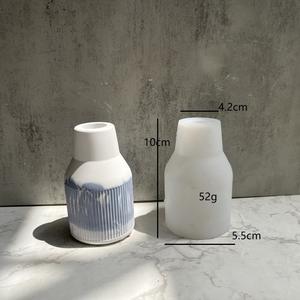 VS014 <span class=keywords><strong>Moule</strong></span> en Silicone Fait Main 3D <span class=keywords><strong>pour</strong></span> Pot de Fleur en Plâtre de Ciment ou Vase en Céramique, Décoration Maison DIY - Product Image 6