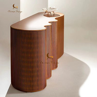 Buffet haut de gamme en bois massif au design italien personnalisé et de luxe avec rangement