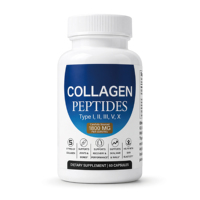 Capsules de collagène en peptides OEM sous marque privée 1800mg 5 types I/II/III/V/X Soutien antioxydant pour adultes pour la peau, les cheveux, les articulations et les os