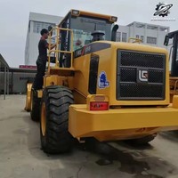 Chargeuse sur pneus Liugong d'occasion 856, 5 tonnes, moteur Cummins, pour travaux de terrassement, carrière et transport de sable