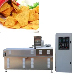 Máquina de procesamiento de chips nacho, freidora industrial profunda, máquina de fabricación de productos triangulares