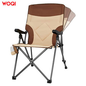 Silla Plegable para Exteriores Woqi, Marco de Aluminio, 5.5 kg, Silla Portátil para Camping y Pesca, con Bolsa de Transporte - Product Image 1