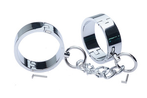 SM Métal <span class=keywords><strong>Bondage</strong></span> nouveauté menottes Retenue Menottes En Acier Inoxydable - Product Image 4
