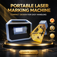 Mini Marqueur Laser à Fibre Portatif, Système de Balayage Bidimensionnel, Machine de Marquage de Précision pour Métaux et Plastiques